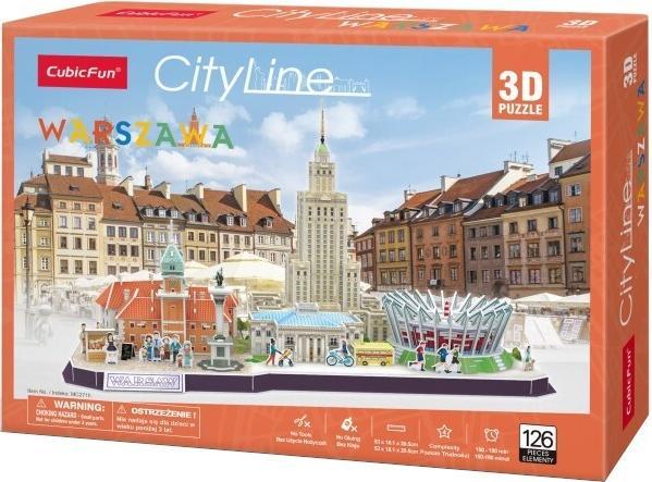 Produktbild Cubicfun Cityline Warschau 3D-Puzzle von (126 Teile)
