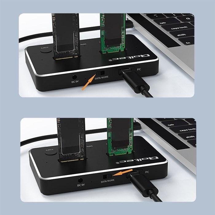 Produktbild Qoltec M.2 SSD-Laufwerk-Dockingstation