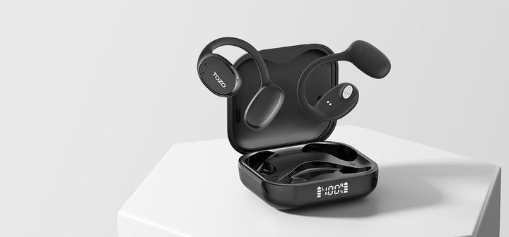 Image du produit Tozo OpenEgo True Wireless Stereo (TWS) Kostne USB Typ-C Bluetooth Headset Schwarz (ANC, 10 h, Sans fil)