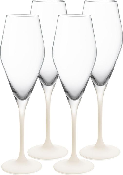 Produktbild Villeroy & Boch Champagnerglas, Set 4tlg. Manufacture Rock blanc (26 cl, 4 Gläser, Sektgläser)