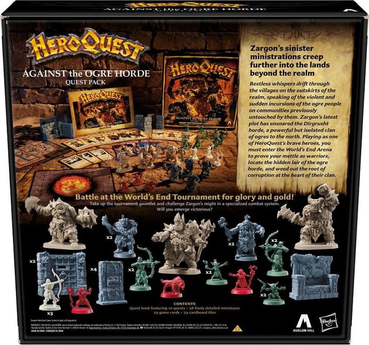 Immagine prodotto Hasbro Espansione del gioco da tavolo HeroQuest Contro l'Orda *Versione inglese* (Inglese)