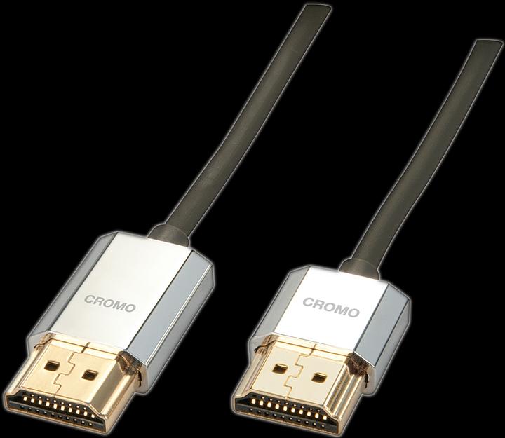 Lindy CROMO Slim HDMI High Speed A/A Kabel (5 m, HDMI)