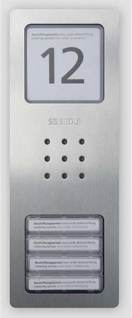 Actual product image Siedle CA 850-4 E Audio Door Station Compact Stainless steel