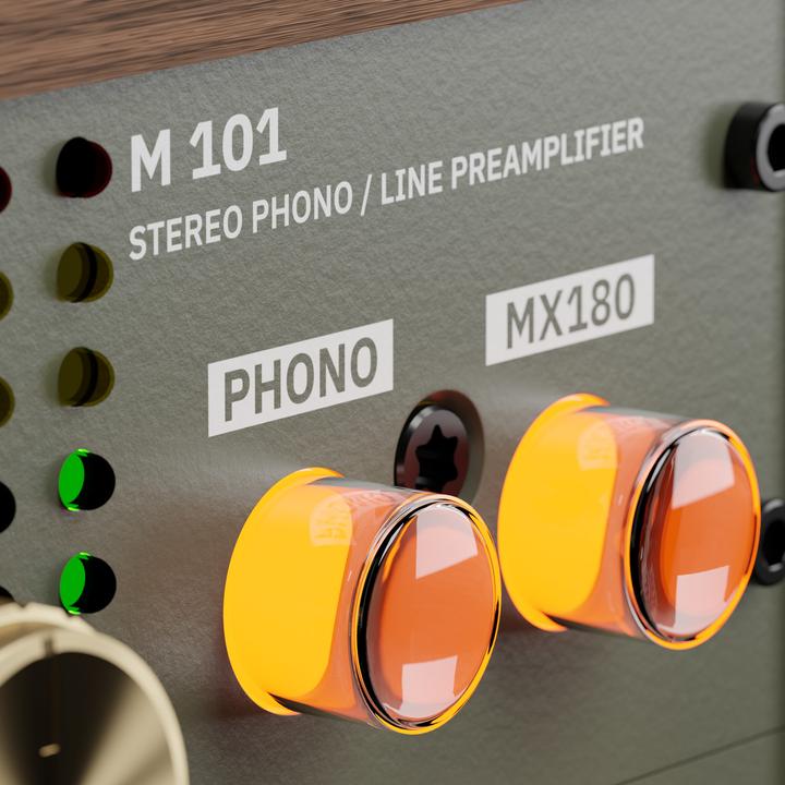 Actual product image Rodec BUNK 01 WALNUT / GREEN (Studio- and Livemixer)