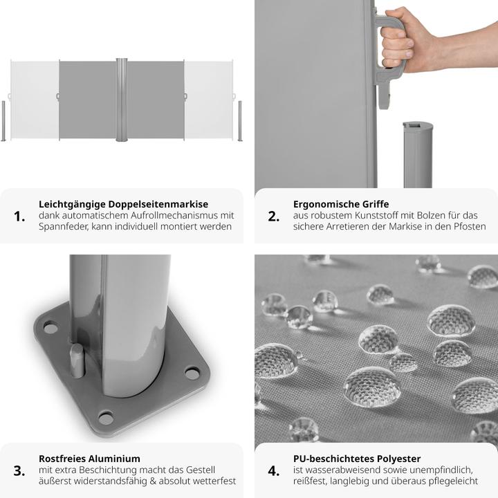Actual product image tectake Double side awning (6 m)