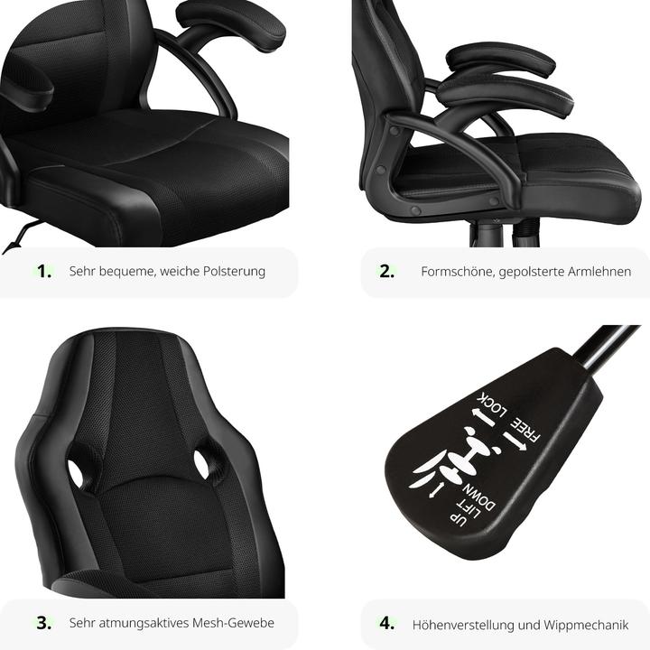 Image du produit tectake Fauteuil de bureau Benny