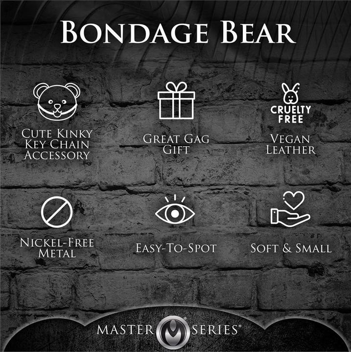 Productafbeelding Master Series Geknevelde Teddybeer Sleutelhanger