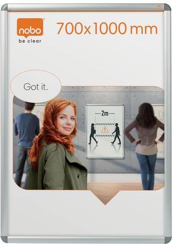Image du produit Kensington Cadre d'affichage NOBO 700 x 1.000 mm, y compris kit de montage 32 mm cadre en aluminium anodisé