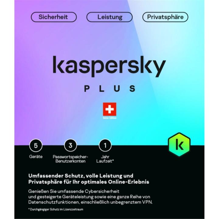 Actual product image Kaspersky Plus (5 PC) (1 User, 12 months)