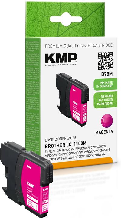 Produktbild KMP B78M Tintenpatrone kompatibel m. Brother LC-1100 M (M)