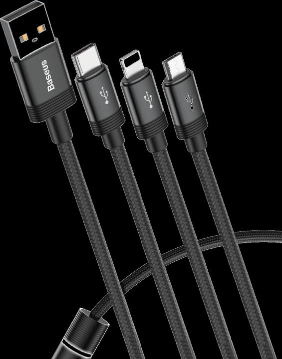 Actual product image Baseus Data Faction 3-in-1 (1.20 m, USB 2.0)