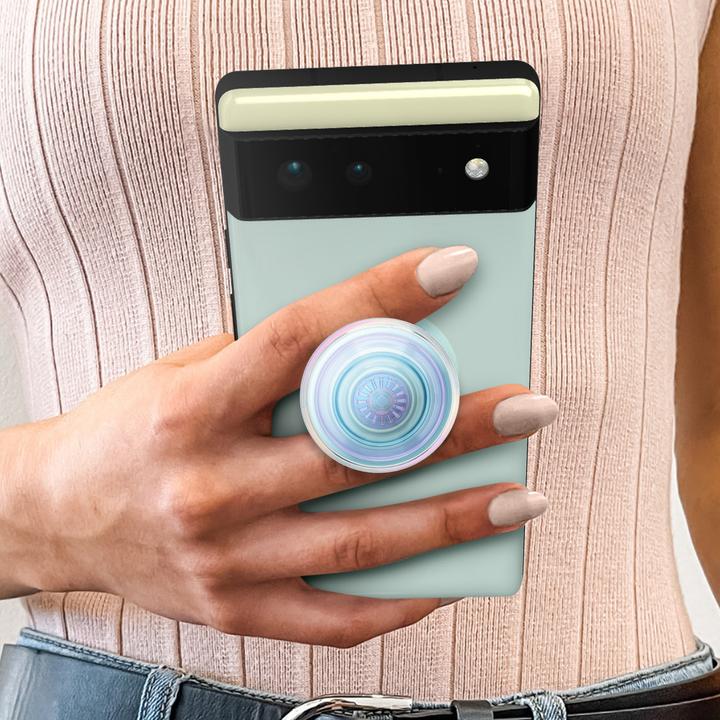 Actual product image PopSockets Clear Iridescent PopGrip