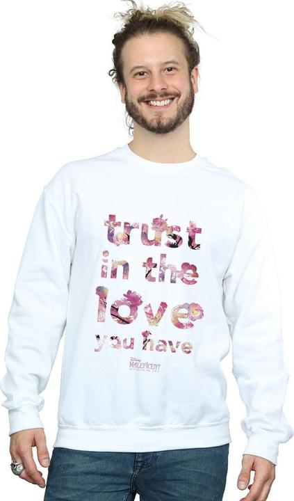 Actual product image Disney Mens Maleficent Mistress Of Evil Trust In The Love Sweatshirt (XXL)