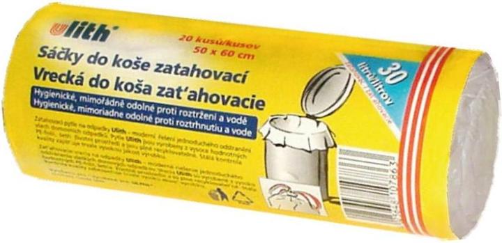 Immagine prodotto Wimex.eu 20x foderine per bidoni (HDPE) con coulisse bianche 50 x 60 cm 30L (20 x, 30 l)