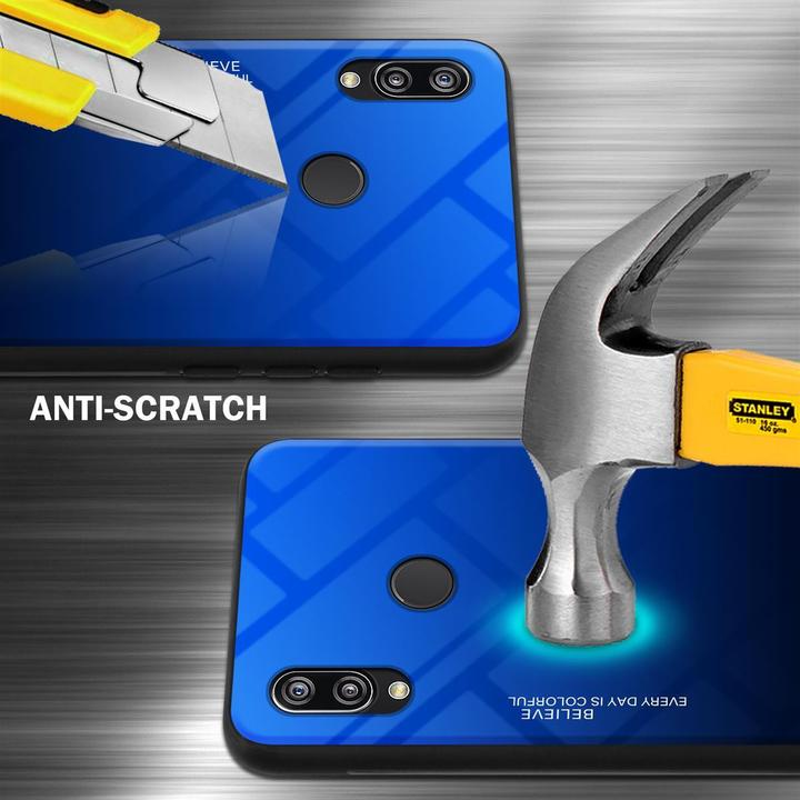 Produktbild Cadorabo TPU 2 Farben Glas Cover (Huawei Nova 3E)