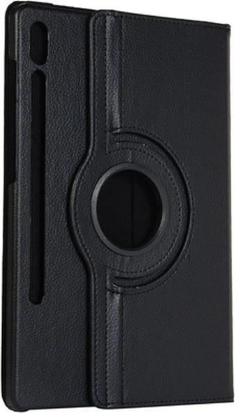 Produktbild Just in Case Pu-Leder Rotating 360 Book Hülle Schwarz Samsung Galaxy Tab S9+/S9 FE+/S10+ (Galaxy Tab S9+, Galaxy Tab S10+, Galaxy Tab S9 FE+)