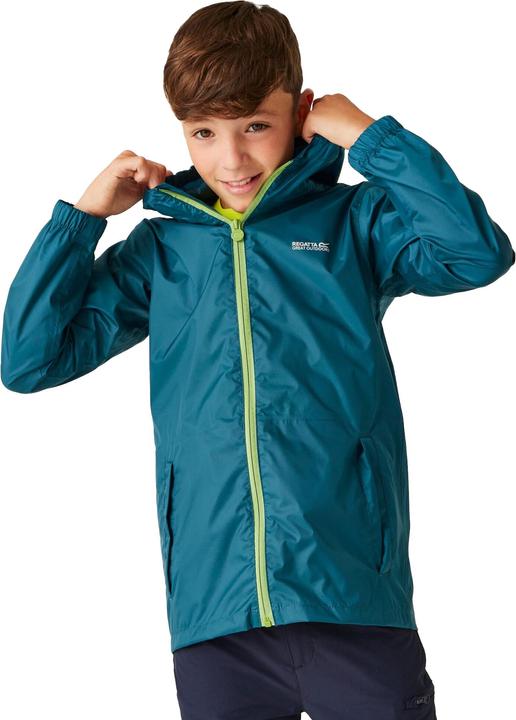 Actual product image Regatta Great Outdoors Childrens/Kids Pack It Jacket III Waterproof Packaway Black (116)