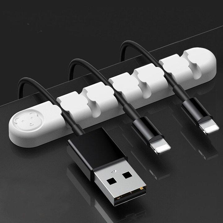 Produktbild Hermex Kabelhalter aus Silikon für 6 Kabel selbstklebend