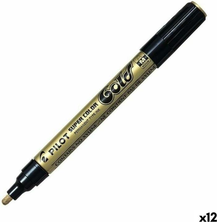 Immagine prodotto Pilot Pennarello permanente oro (12 pezzi) (Oro, 1 mm, 12 x)
