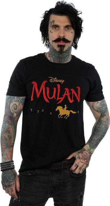 Actual product image Disney Mens Mulan Movie Logo T-Shirt (M)