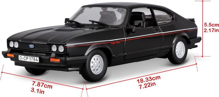 Bburago Ford Capri 1600 GT 1/24 black
