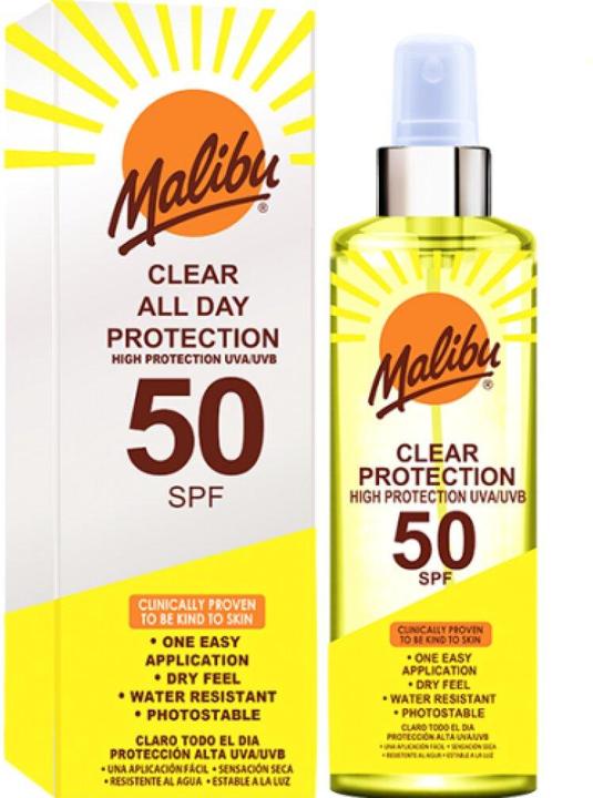 Produktbild Malibu Clear All Day Protection (Sonnenspray, SPF 50, 250 ml)