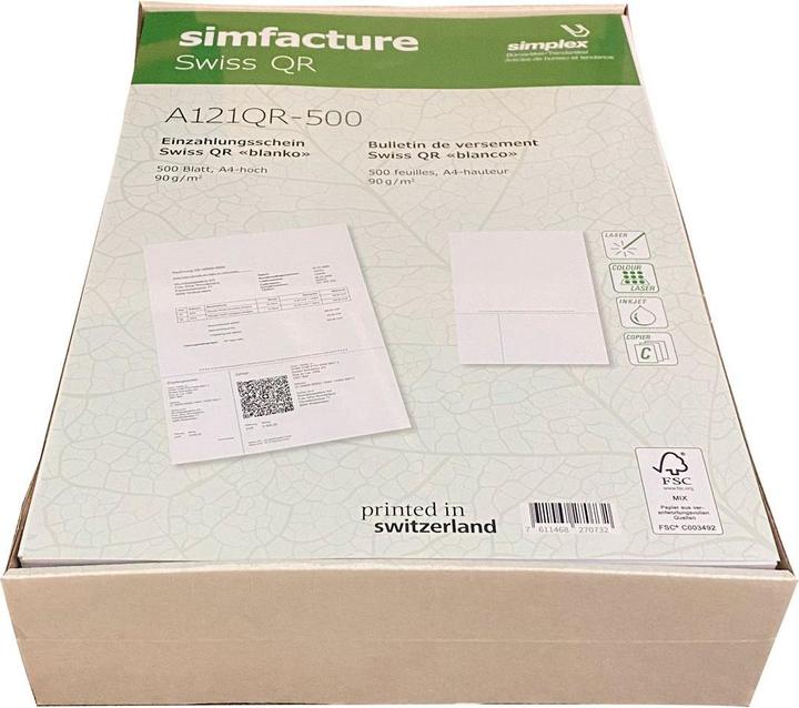 Actual product image Simplex Simfacture - Swiss QR (500 x)