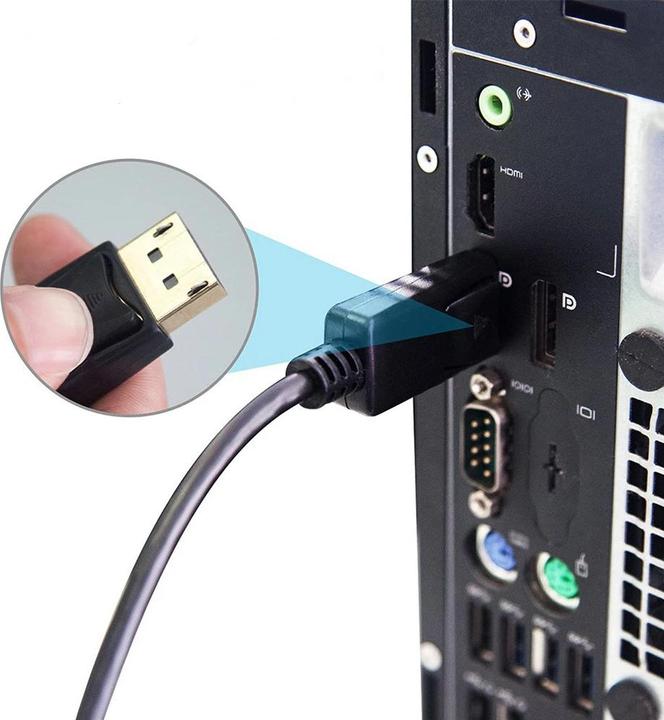 Image du produit Montiss Adaptateur DisplayPort v1.4 - HDMI v2.0 MT068 Black (HDMI, 20 cm)
