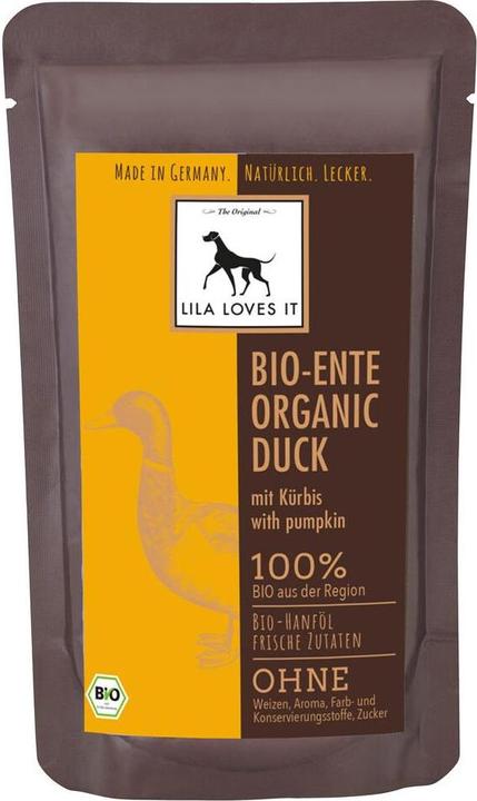 Actual product image Lila Loves It Organic duck with pumpkin (Adult, 1 pcs., 150 g)