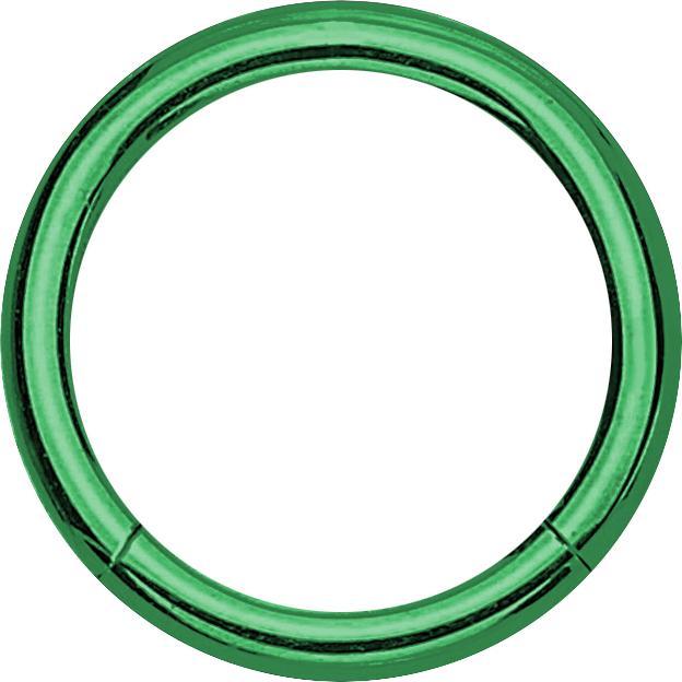 Produktbild Star Piercing Micro Segmentring klappbar grün (Titan G23, ohne Messing)