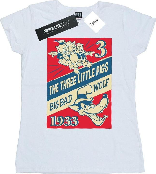 Disney Three Little Pigs And The Big Bad Wolf TShirt (XXL)