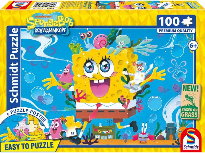 Produktbild Schmidt Spiele SpongeBob, Abenteuer in Bikinibottom 100 Teile (100 Teile)