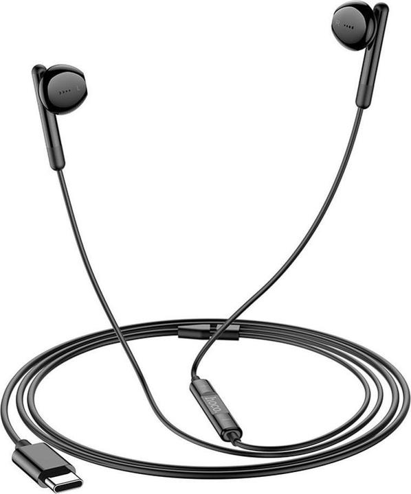 Image du produit Hoco Wired headphones wire earphones Type C with microphone M93 black (Filaire)