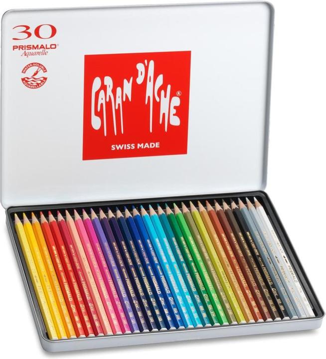 Produktbild Caran d'Ache Prismalo Aquarelle Metallschachtel (Mehrfarbig, 30 x)