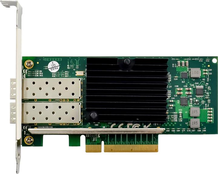 Immagine prodotto InLine Doppia scheda di rete 10 Gigabit, 2x SFP+, PCIe x8, incl. staffa per slot a basso profilo (PCI-E x8)