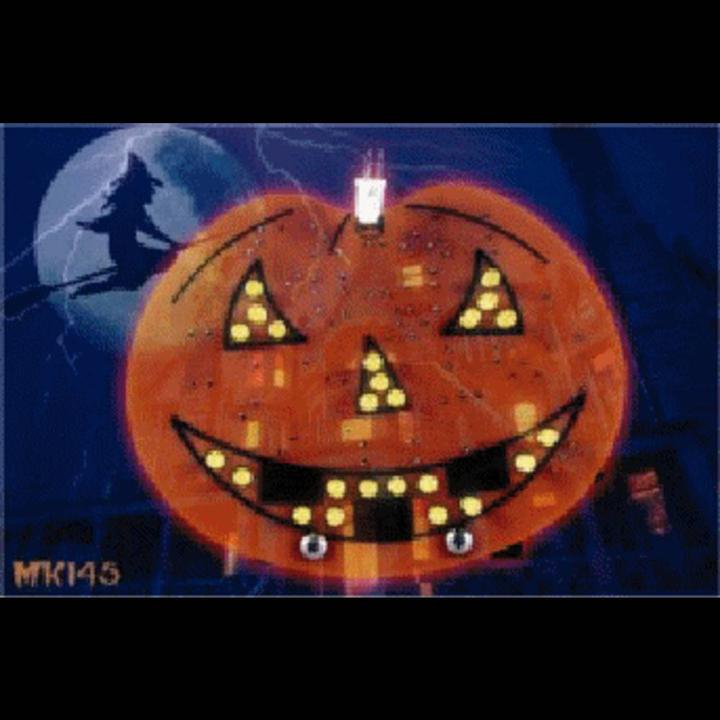 Actual product image Whadda Kit Halloween pumpkin with on / off switch