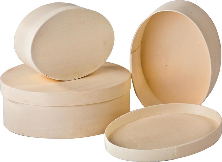 Immagine prodotto VBS Scatole per patatine, ovali, set di 3, 16,5x13x6cm, 15x11x5cm, 12x9x4,5cm
