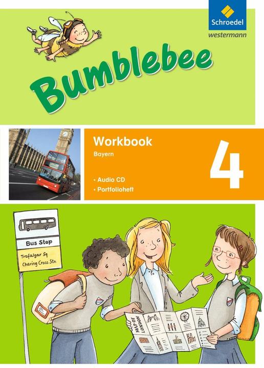 Produktbild Bumblebee 4. Workbook 4 plus Portfolioheft und Pupil's Audio-CD. Bayern (Deutsch, Gisela Ehlers, Christina Meindl, 2015)