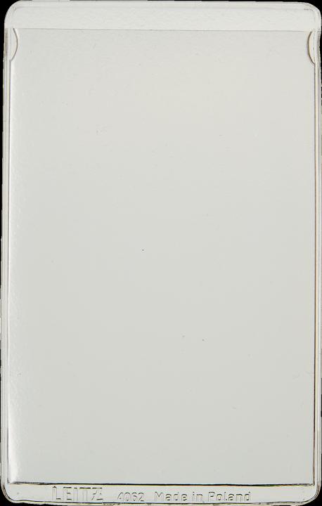 Leitz ID card cover, 54 x 86 mm, PVC, grained, 0.20 mm open top, soft foil, for credit cards (54 x 86 mm, 25 x)