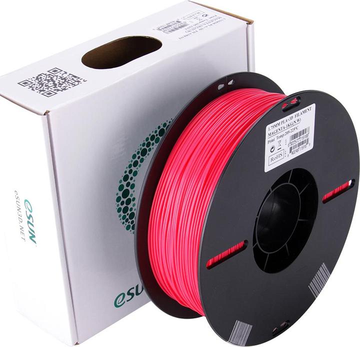 Image du produit eSUN Filament PLA+ Magenta 1.75mm 1Kg (PLA+ LECTURE, 1.75 mm, 1000 g, Violet)