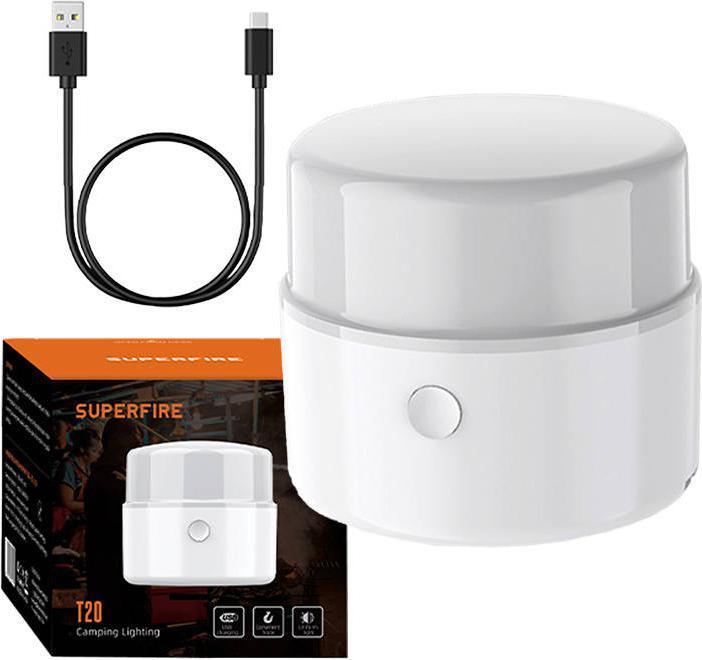 Actual product image Superfire Lampa kempingowa SupFire T20, USB, 200lm, 1200mAh