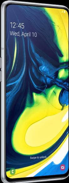 Actual product image Samsung Galaxy A80 (128 GB, Ghost White, 6.70", Dual SIM, 48 Mpx, 4G)