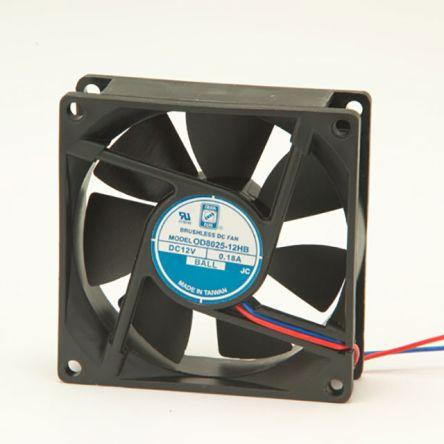 Produktbild Rs Pro DC FAN 80X25MM 12V WITH IP55 (80 mm)