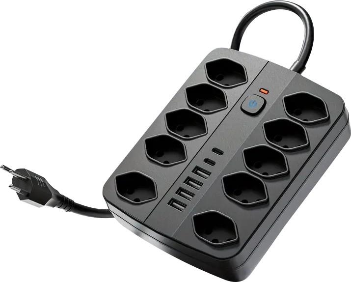 Produktbild PhoneLook 16-in-1 Steckdosenleiste (16 x, USB, Typ 13, 3 m)