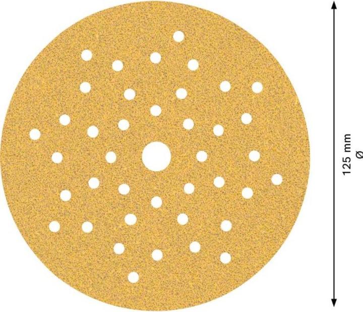 Image du produit Bosch Professional Zubehör EXPERT C470 Papier abrasif multi-trous pour ponceuse excentrique, 125 mm, G 60, 5 pcs. (60)