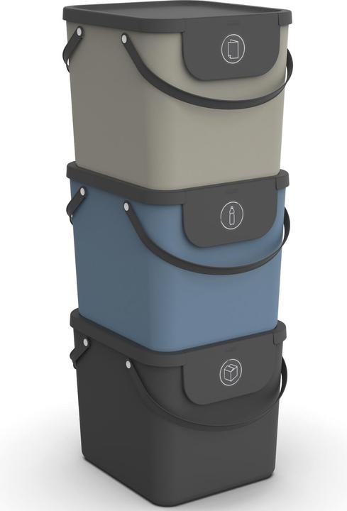 Immagine prodotto Rotho Set di 3 sistemi di riciclaggio (120 l)