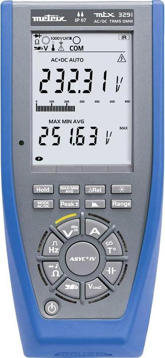 Immagine prodotto Metrix Multimetro portatile MTX3291 Calibrazione (CAT IV 600V, CAT III 1000V)