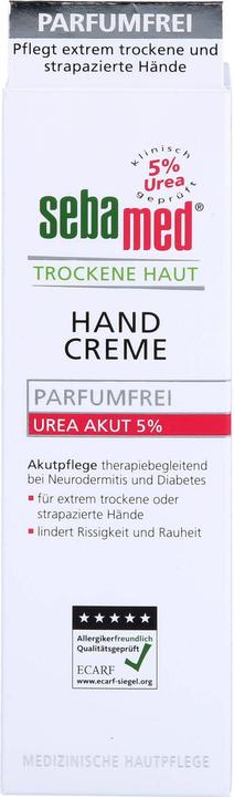 Produktbild Sebamed Trockene Haut Parfumfrei Handcreme Urea 5%, 75 ml Creme (75 ml)