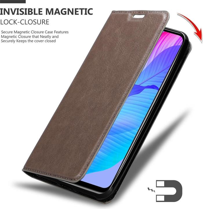 Actual product image Cadorabo Book Invisible Magnet Cover (Huawei P Smart S)