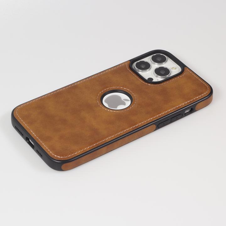 Produktbild PhoneLook Hülle Premium Leder mit Ziernähten und Loch (Apple iPhone 13 Pro Max)